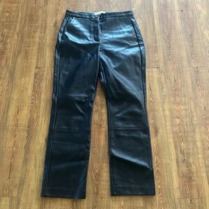 Yaya faux leather pants